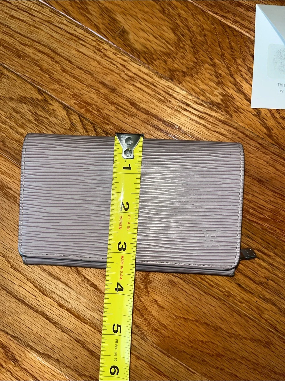 Louis Vuitton Textured Leather Wallet - Light Lavender Gray